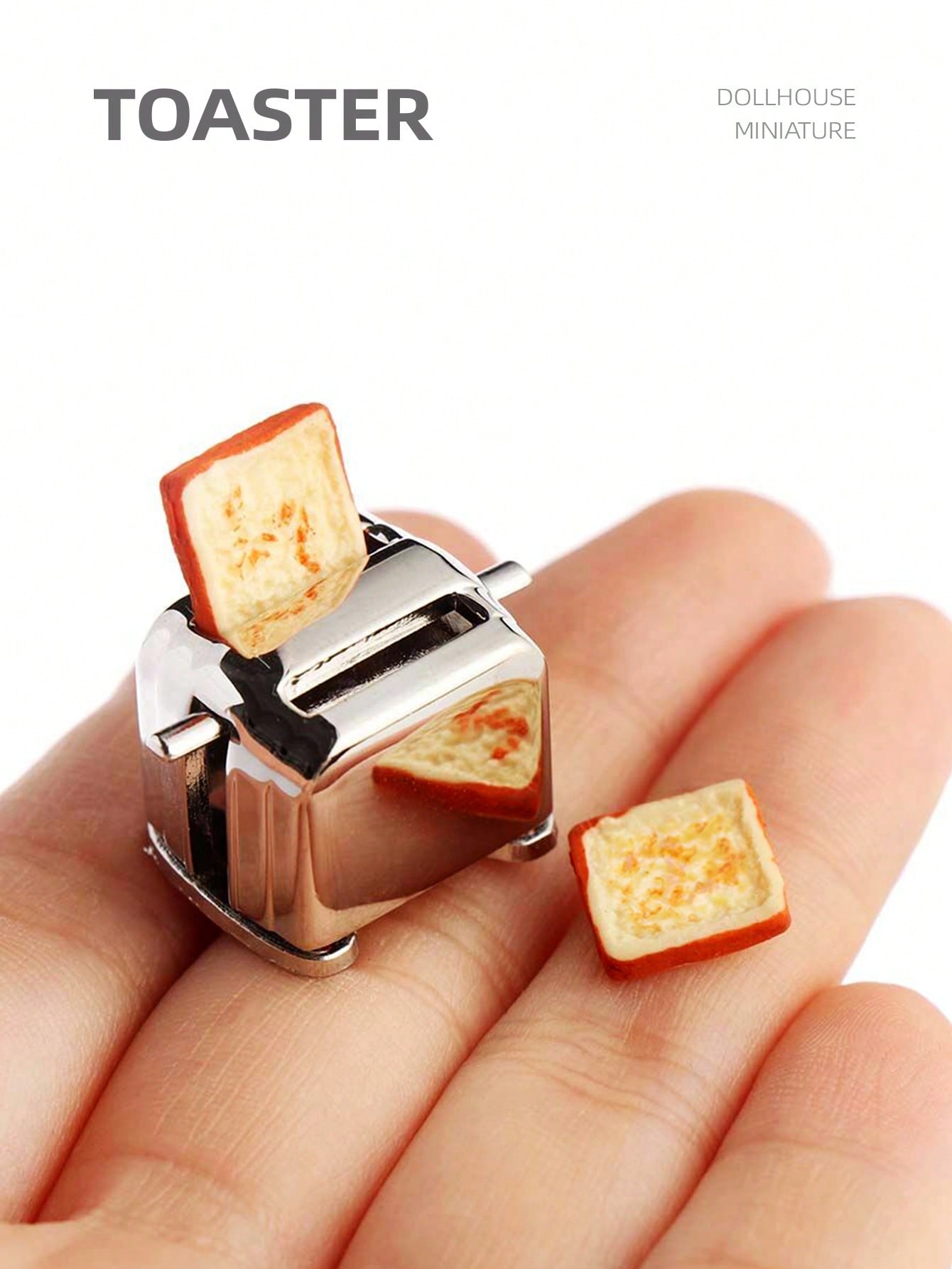 Kitchen Appliances - Pemanggang Roti Miniatur Rumah Boneka 1:12,