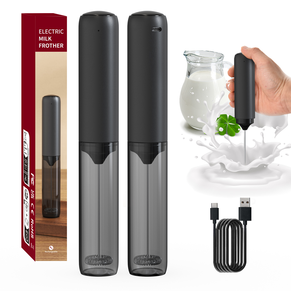 Electric Milk Frother Handheld - Pembuat Busa Genggam Pengaduk Susu Pengaduk