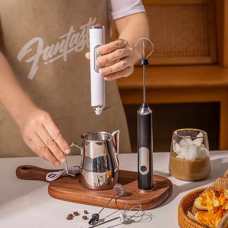 Immersion Hand Blender Set - Foamer Susu Elektrik Blender Pengaduk Kopi
