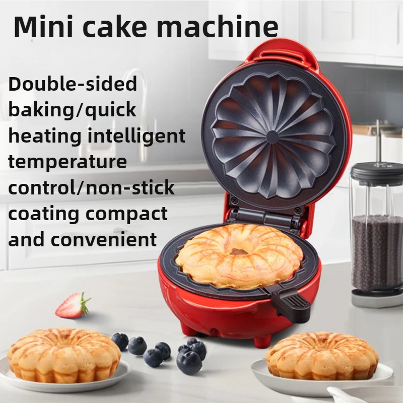 Mini Waffle Maker Machine - Mesin Sarapan Rumahan Mesin Pembuat Kue