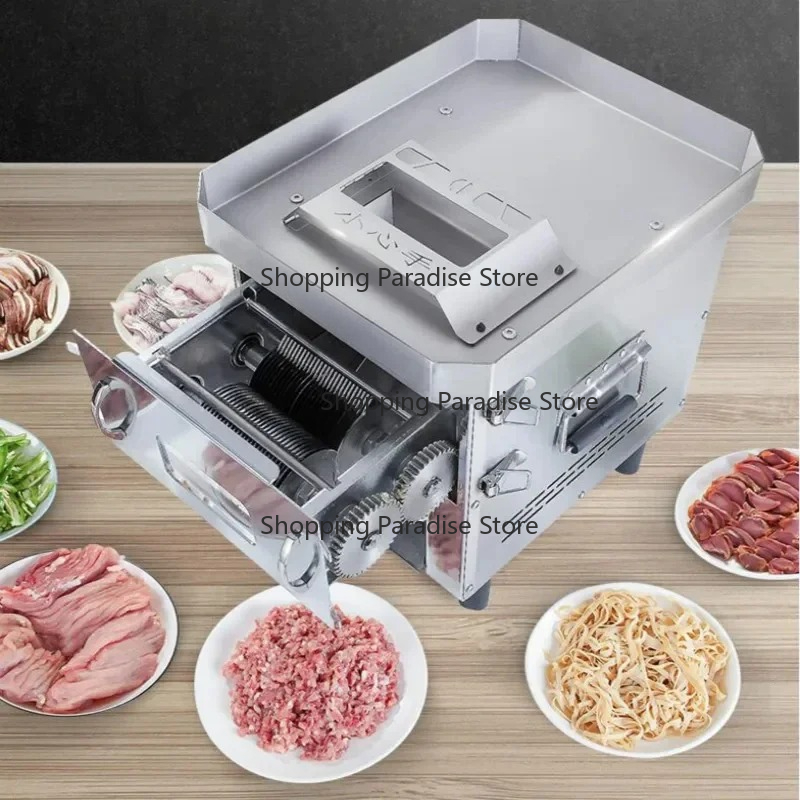 Automatic Meat Slicer Home - Mesin Pengiris Daging Listrik Multifungsi Komersial/Rumah