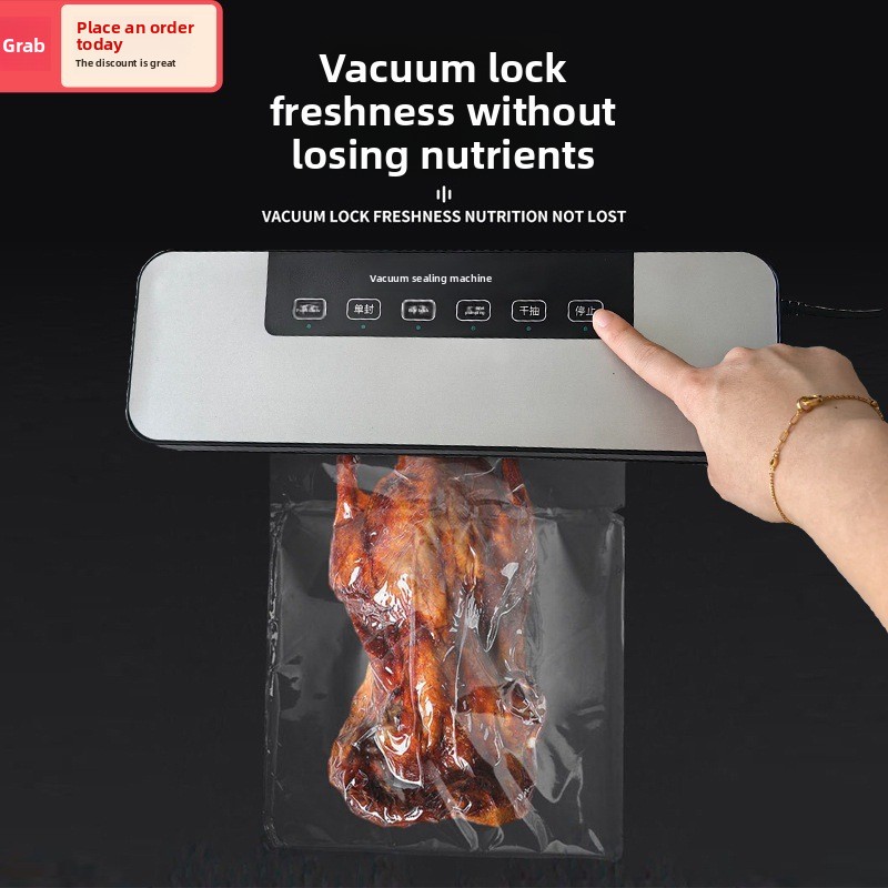 Food Vacuum Sealer Machine - Penyegelan vakum, kompresor, pengemasan makanan rumahan,