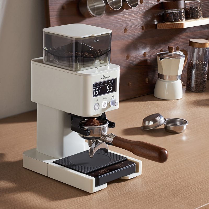 Coffee Bean Grinder Electric - Penggiling Kopi Elektrik Duri Dapat Disesuaikan