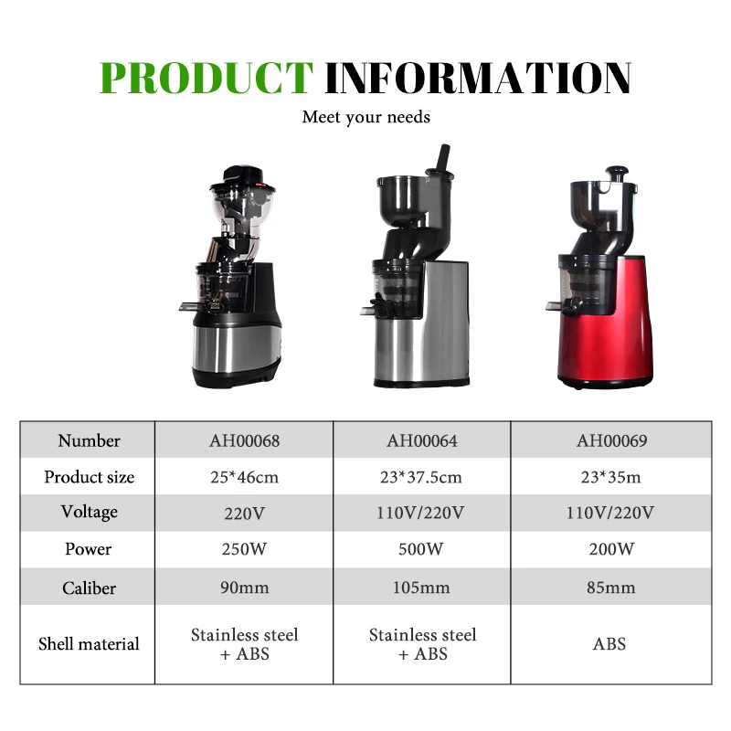 Electric Slow Juicer Cold Press - Mesin Pemeras Jus Otomatis, Pemeras Jeruk,