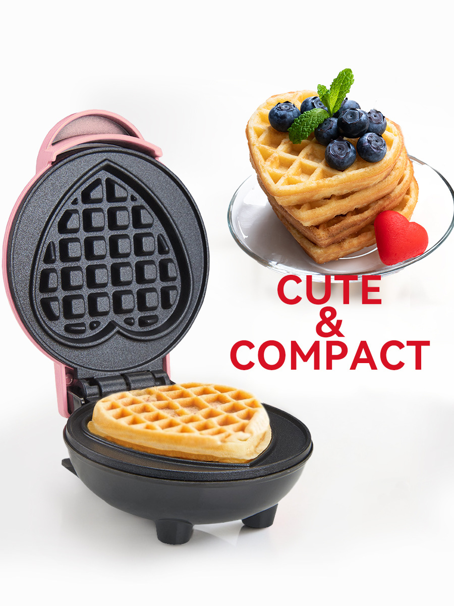 Mini Waffle Maker Machine - Pembuat Waffle Mini Elektrik Peralatan Dapur