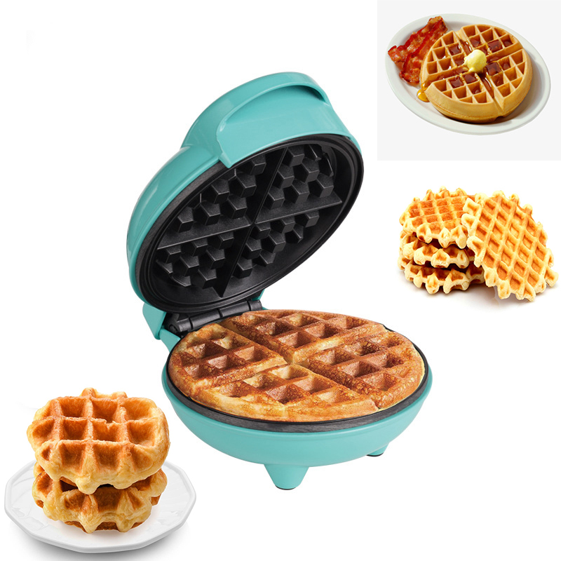 Mini Waffle Maker Machine - Pembuat Wafel Panggangan Portabel Listrik Mini