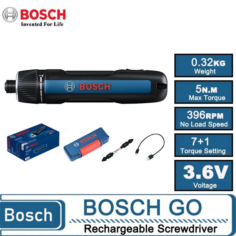 Home Appliances - Obeng Listrik Tanpa Kabel Bosch GO