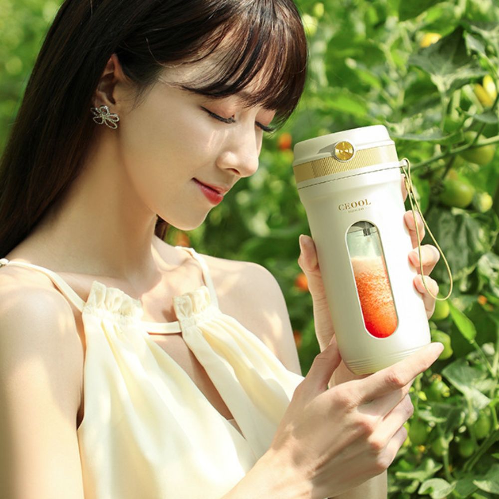 Portable Blender Usb Rechargeable - Cangkir Blender Buah Portabel 4/10 Bilah