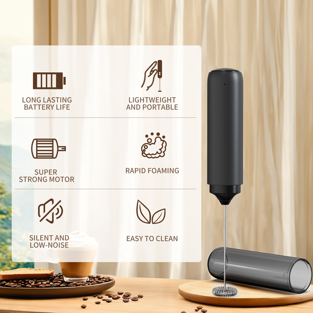 Pembuat Busa Genggam Pengaduk  - Electric Milk Frother Handheld ulasan dan harga