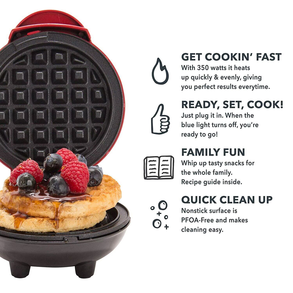 Pembuat Waffle Mini Oven Kue T - Mini Waffle Maker Machine ulasan dan harga