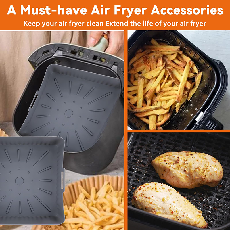 Cetakan Alas Penggorengan Udar - Air Fryer Silicone Pot Liner ulasan dan harga