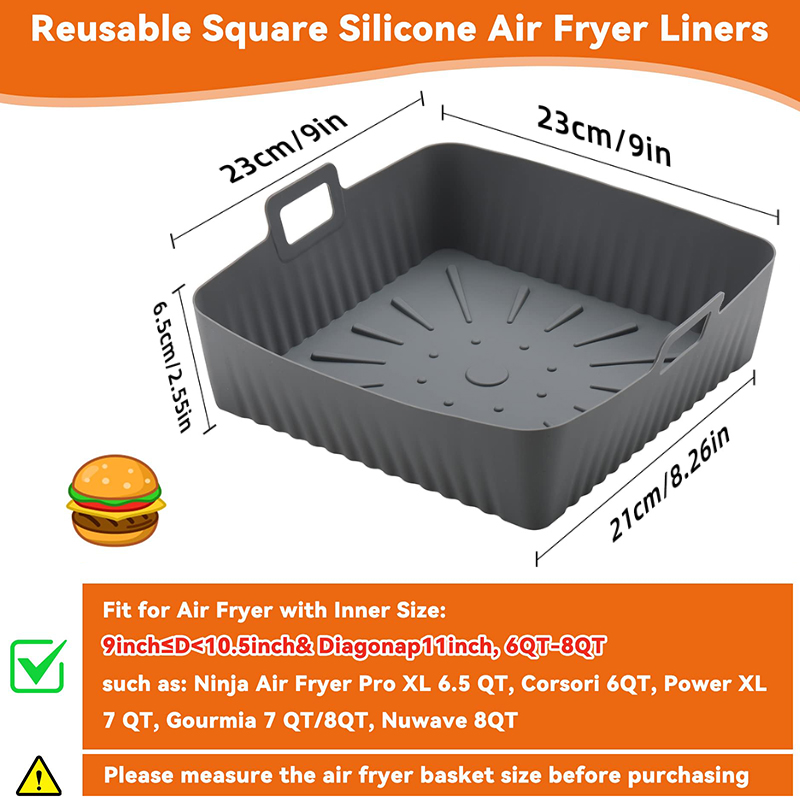 Keranjang Silikon Penggoreng U - Air Fryer Silicone Pot Liner ulasan dan harga