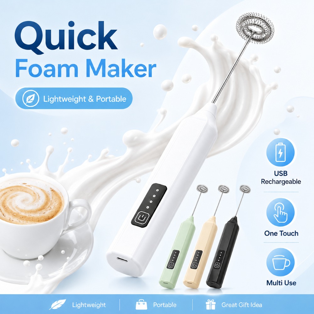 Pengocok Susu dan Pengocok Tel - Electric Milk Frother Handheld ulasan dan harga