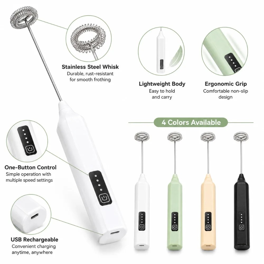 Pengocok Susu dan Pengocok Tel - Electric Milk Frother Handheld ulasan dan harga
