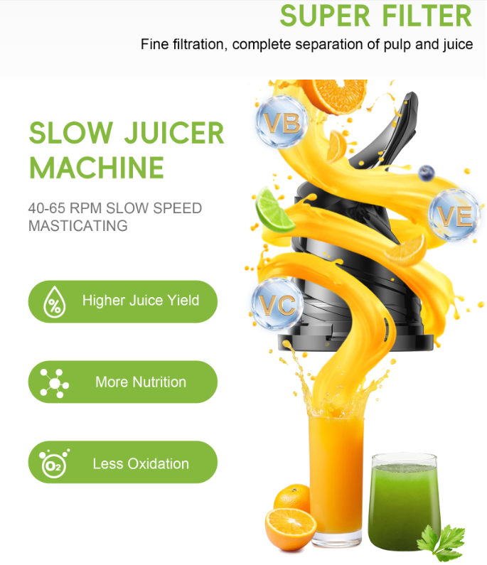 Mesin Pembuat Jus Buah Jeruk K - Electric Slow Juicer Cold Press ulasan dan harga