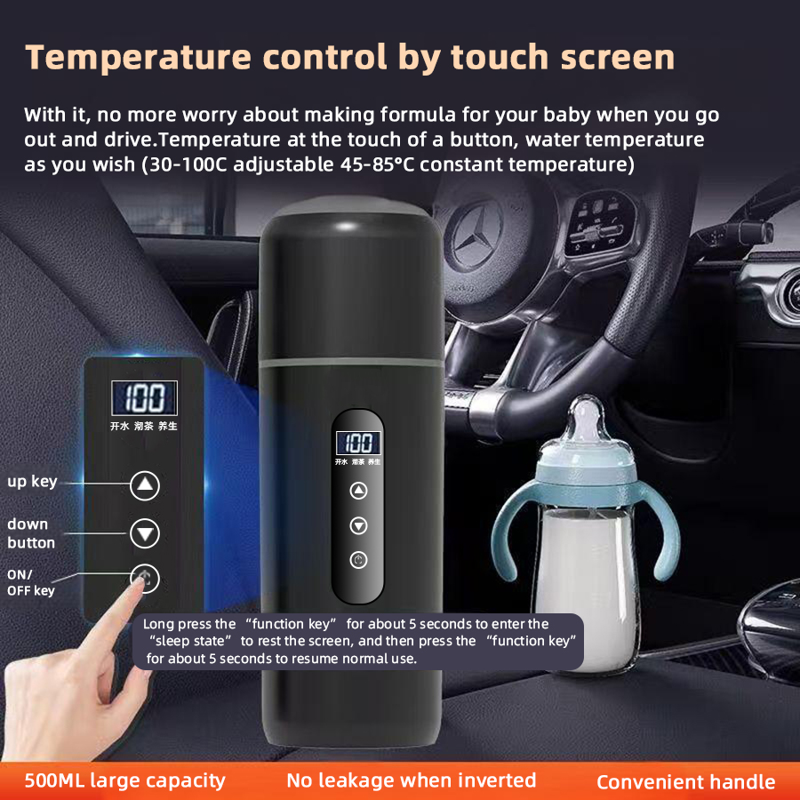 Cangkir Pemanas Mobil 12V 24V  - Electric Kettle Temperature Control ulasan dan harga