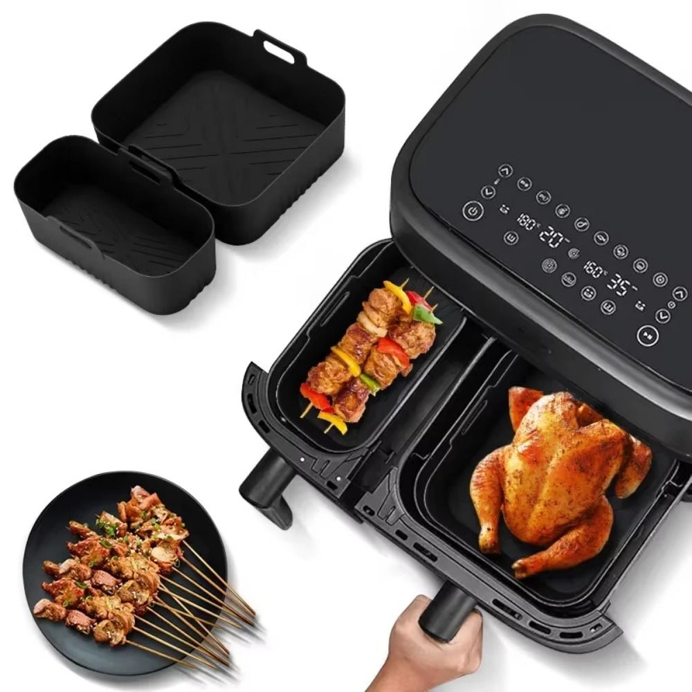 Cetakan Silikon Persegi Panjan - Air Fryer Silicone Pot Liner ulasan dan harga