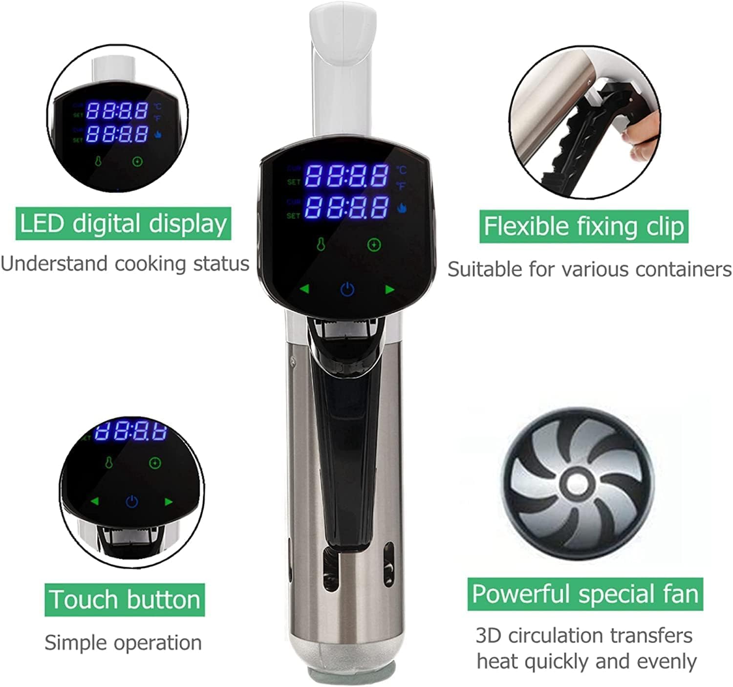 Mesin Sous Vide Immersion Circ - Digital Sous Vide Precision Cooker ulasan dan harga