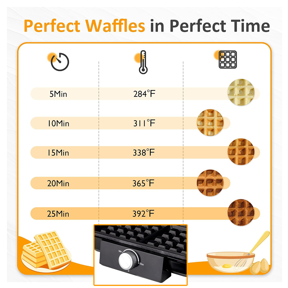 Pembuat Wafel Belgia 4 Potong  - Mini Waffle Maker Machine ulasan dan harga