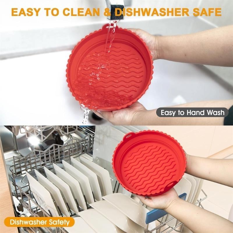 D0AB 2-Pack Keranjang Pot Lapi - Air Fryer Silicone Pot Liner ulasan dan harga