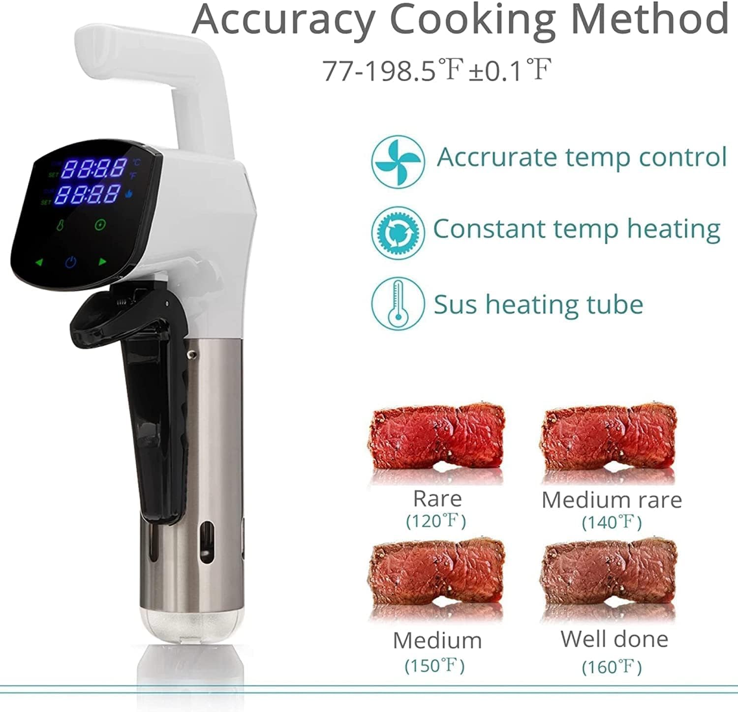 Mesin Sous Vide SmartChef 1800 - Digital Sous Vide Precision Cooker ulasan dan harga