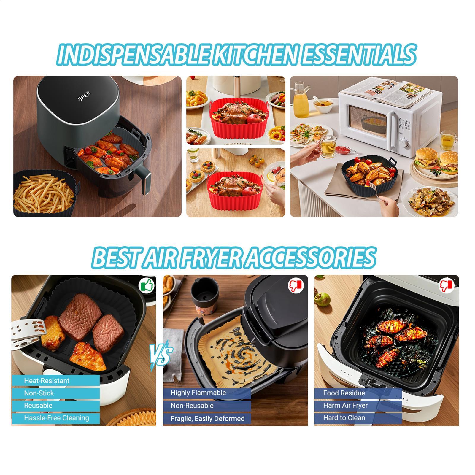 Alas Silikon untuk Air Fryer,  - Air Fryer Silicone Pot Liner ulasan dan harga