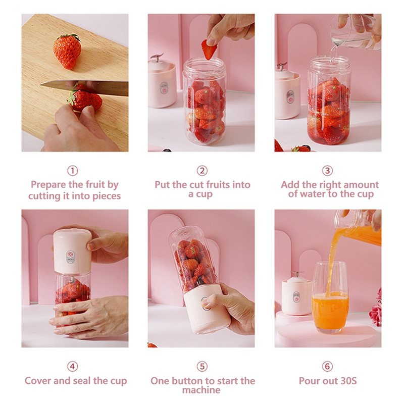 ABBP-Usb Blender Portabel Isi  - Portable Blender Usb Rechargeable ulasan dan harga