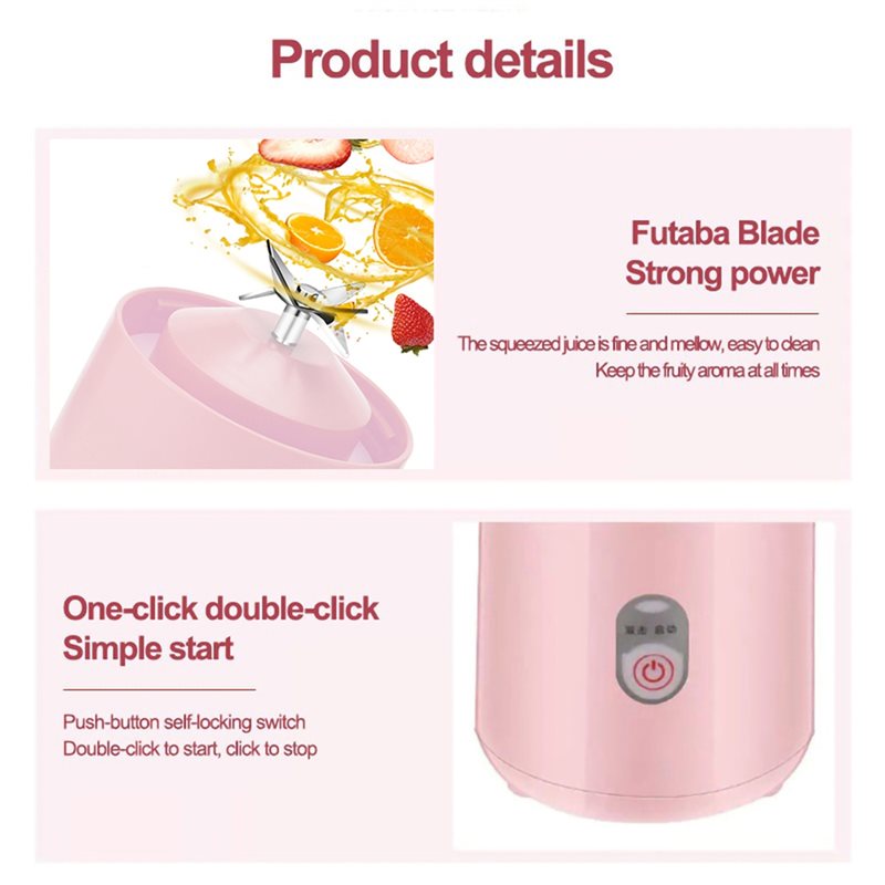 ABBP-Usb Blender Portabel Isi  - Portable Blender Usb Rechargeable ulasan dan harga