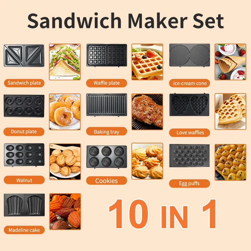 Peralatan Rumah Tangga 220/110 - Mini Waffle Maker Machine ulasan dan harga