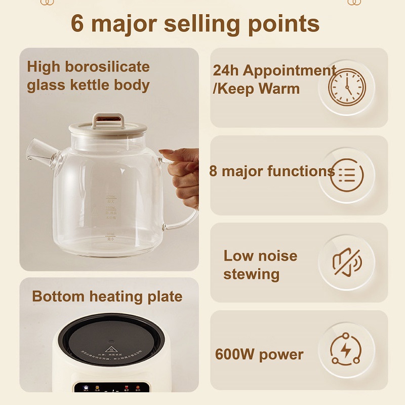 Ketel Kesehatan Multifungsi 60 - Electric Kettle Temperature Control ulasan dan harga