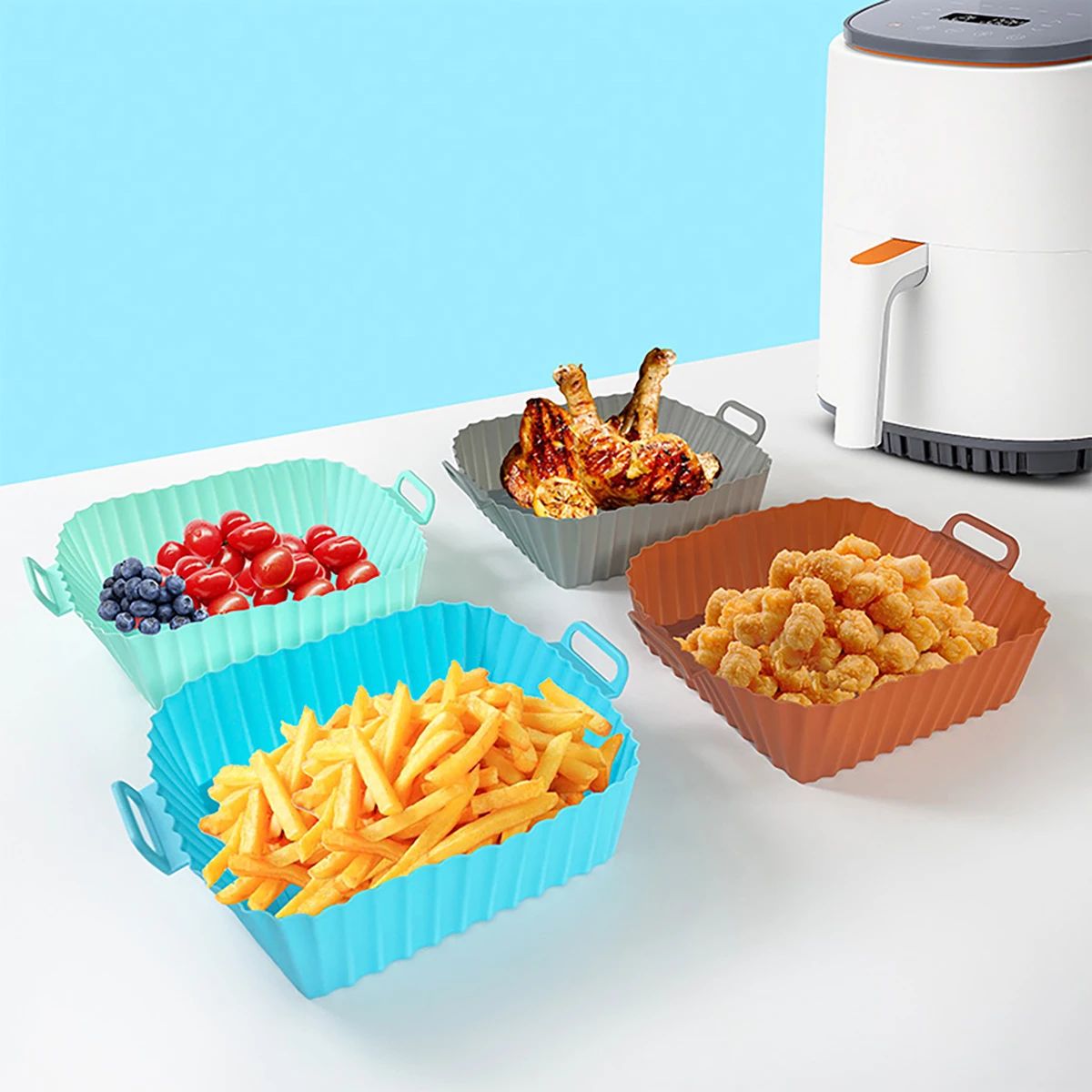 Cetakan Penggorengan Silikon,  - Air Fryer Silicone Pot Liner ulasan dan harga